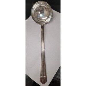 ARIA SILVERPLATE 1984 Solid Soup Ladle By Christofle France